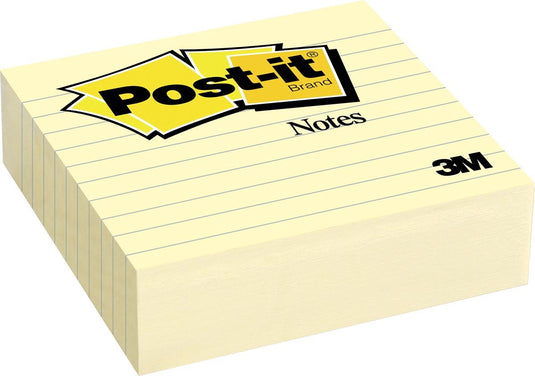 Post-it ® notes, canary yellow™, gelijnd, 1 blokje, 100 x 100 mm