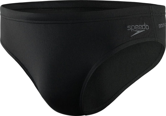 Speedo eco+ brief 7 cm heren - zwembroek heren - chloorbestendige zwemslip heren - strakke sportzwembroek met trekkoord - zwart - l