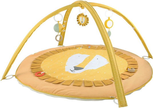 Trixie speelmat activiteitenboog mr. lion - speelboog voor baby - zachte activiteitenboog - speeltapijt leeuw - geel