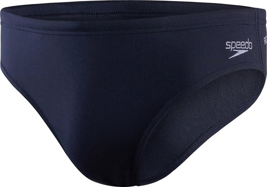 Speedo eco+ brief 7 cm heren - zwembroek heren - chloorbestendige zwemslip heren - strakke sportzwembroek met trekkoord - marine - s