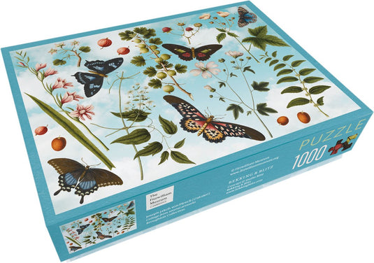 Bekking blitz - puzzel - 1.000 stukjes - kunst - vlinders en bloemen - collage - botanisch - joseph jacob von plenck - the fitzwilliam museum cambridge