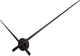 Nextime hands – wandklok – 85 cm – aluminium – zwart