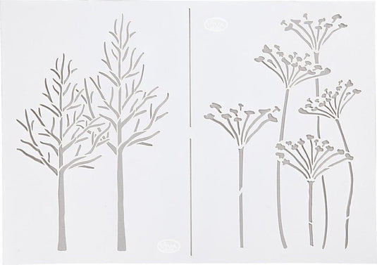 Viva decor sjabloon - flexibel tekensjabloon - hobbysjabloon - najaar - a4 - 21x29,7cm -
