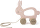 Trixie houten trekspeeltje - mrs. rabbit - voor de eerste stapjes - babyspeelgoed - voor jongens meisjes - konijn