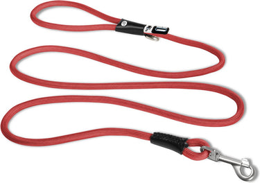 Curli stretch comfort leash rood - hondenriem - 180x0.8 cm rond nylon ø 8 mm