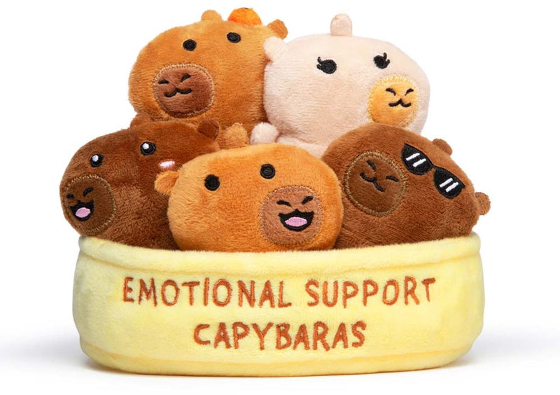 Chargez l'image dans la visionneuse de la galerie, Just play emotional support capybaras knuffels - kawaii pluche set
