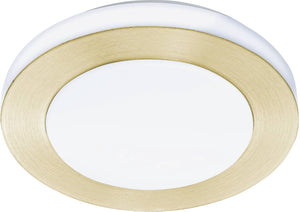 Eglo led carpi plafondlamp - led - ø 30 cm - goud wit