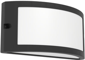 Eglo poggiarello wandlamp buiten - e14 - 22 cm - zwart