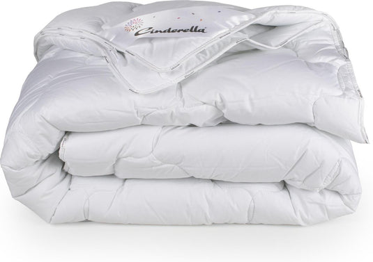 Cinderella mellow dekbed zomer - 1 persoons - synthetische vulling - katoenen tijk - anti-allergie - 140x220 cm