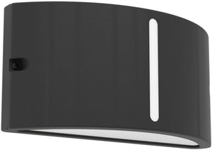 Eglo poggiarello wandlamp buiten - e14 - 22 cm - zwart