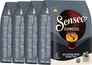Senseo espresso koffiepads - intensiteit 9 9 - 4 x 36 pads