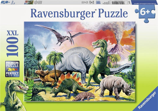 Ravensburger tussen de dinosauriërs – xxl puzzel 100 stukjes