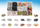 Grafix letter kralen in opbergbox, 15 designs