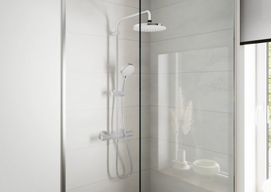 Hansgrohe vernis blend - showerpipe - chroom - met thermostaat
