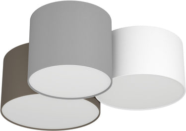 Eglo pastore plafondlamp - e27 - 61 cm - wit antraciet bruin grijs