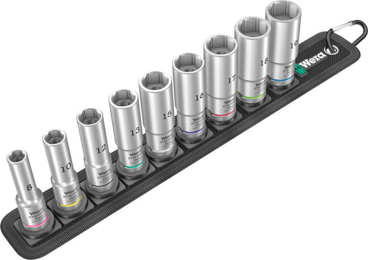 Wera 5004545001 belt b deep 1 9-delige doppenset incl. houder - 3 8