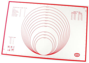 Dr. oetker 1923 keukensnijplank rechthoekig silicone rood, wit