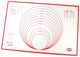 Dr. oetker 1923 keukensnijplank rechthoekig silicone rood, wit