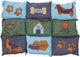 Trixie hondenkussen patchwork blauw groen