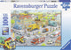 Ravensburger puzzel voertuigen in de stad - legpuzzel - 100 stukjes