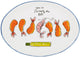 Blond amsterdam , sushi: serveerschaal ovaal 27 cm shrimps