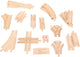 Bigjigs houten rails uitbreidingsset, 25dlg.