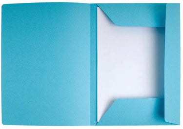 Exacompta super 210 pak van 50 dossiermappen met 3 kleppen. 24x32cm - lichtblauw - 235006e