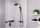 Hansgrohe vernis blend - showerpipe - mat zwart - met thermostaat