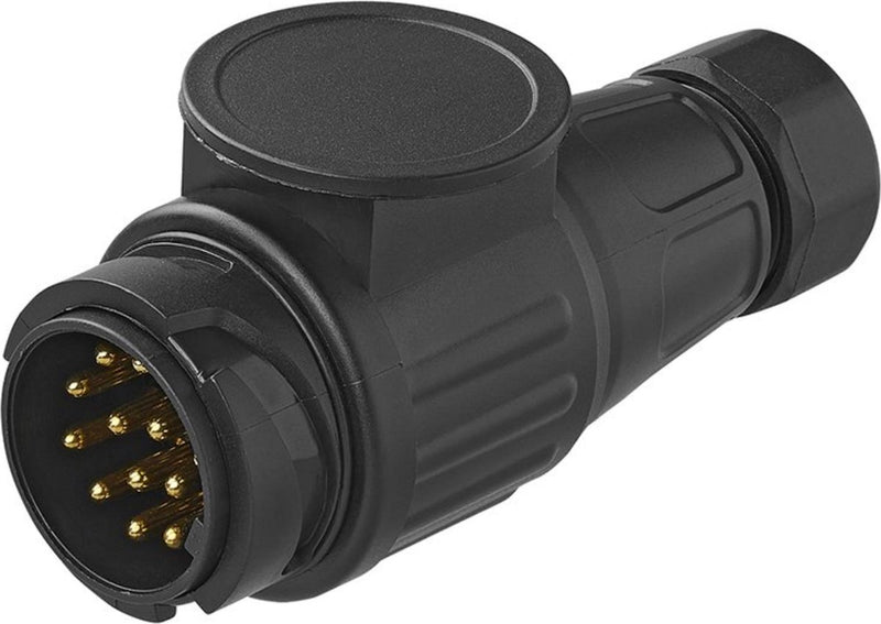 Afbeelding laden in galerijviewer, Proplus 13-polige stekker - bajonetsluiting - pvc - zwart

