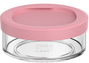 Mepal lunchpot compartiment ellipse - 200 ml - extra compartimenten voor lunchpot 500 ml - yoghurtbeker en muesli beker to go - vaatwasserbestendig - vivid mauve