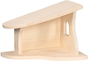 Holztiger houten speelgoed - boerderij - kerststal - 40x25x27,8cm - met kerstster - handgemaakt
