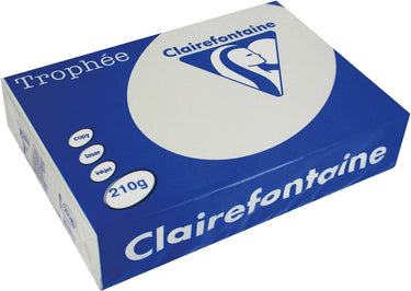 Clairefontaine trophée pastel, gekleurd papier, a4, 210 g, 250 vel, lichtgrijs