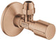 Grohe hoekstopkraan knel 1 2x3 8 m. metalen greep brushed warm sunset