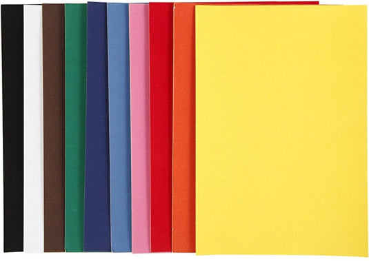 Creativ company velour papier - diy textuurpapier - velours papieren vellen - a4 formaat - 140 gram papier - voor hobbyprojecten - diverse kleuren - geschikt voor kunstprojecten - set van 10 vellen