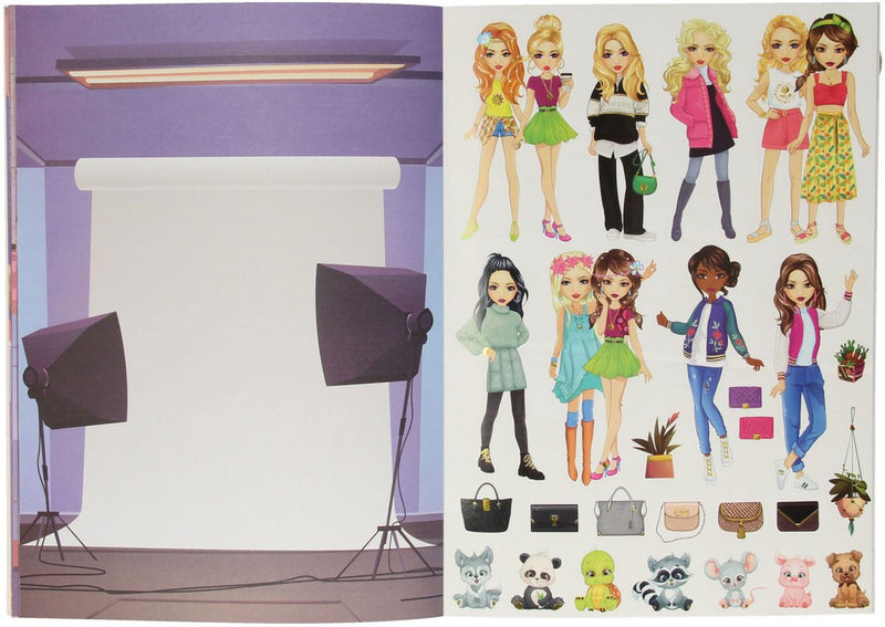 ギャラリービューアに画像をロードする, Grafix besties stickerboek dress me up
