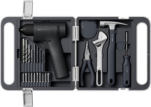 Hoto 16v cordless drill tool kit brushless – accuboormachine gereedschapsset borstelloos – complete gereedschapsset – 50 nm – 2 snelheden – usb-c oplaadbaar – inclusief handgereedschap bits