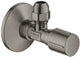 Grohe hoekstopkraan knel 1 2x3 8 m. metalen greep brushed hard graphite