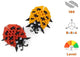 Alexander toys origami 3d ladybirds - 180pcs