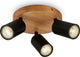Briloner - vintage opbouwspot - spotje draaibar - plafondspot met 3 lichtpunten - gu10 fitting - 19cm