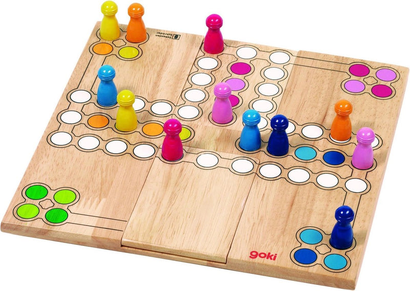 Afbeelding laden in galerijviewer, Goki houten ludo spel - variabel
