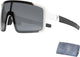Bbb cycling fietsbril heren en dames - fiets zonnebril met grote lens voor 100% uv bescherming - duurzame sportbril full frame - mat wit smoke - chester bsg-69