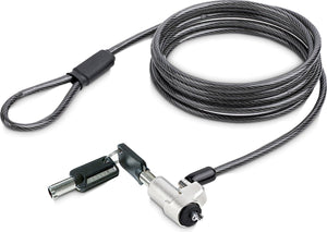 Startech laptop kabelslot compatibel met noble wedge®, 2m, anti-diefstal kabelslot, security kabel voor dell xps latitude 2-in-1 notebooks, snijbestendig, stalen laptopslot (nblwk-laptop-lock)