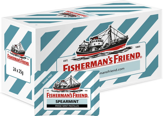 Fisherman's friend spearmint suikervrij (24x 25gr)