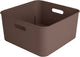 Sunware sigma home cube box 12,5l - 31.3x31.3x15.7 cm - bruin