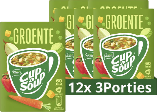 Knorr cup a soup - groente - zonder smaakversterkers, kleurstoffen en conserveermiddelen - 36 porties
