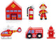 Vigatoys https: www.cchobby.nl viga-spoorwegaccessoires-brandweerkazerne-6-onderdelen-1-set