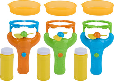 Eddy toys bellenblaaspistool met bellenblaas 118ml - bellenblaas pistool met schaaltje - zeepbellen speelgoed met drukknop - bellenblaas speelgoed voor kinderen - 1 willekeurige kleur