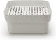 Brabantia sinkside afwasbak - vierkant - met afdruipschaal - light grey