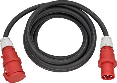 Brennenstuhl cee verlengkabel ip44 (20m kabel, h07rn-f 5g16,0, 400v 63a 5-polig met cee stekker en koppeling, voor buiten ip44, made in germany) zwart