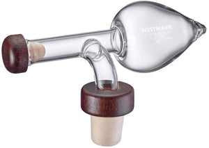 Westmark scoop, capaciteit: 35 ml, voor sterke dranken, azijn of olie, luchtdicht, glas plastic hout, gourmet, transparant bruin, 99033380